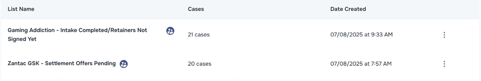 OBO list tag and case indicator