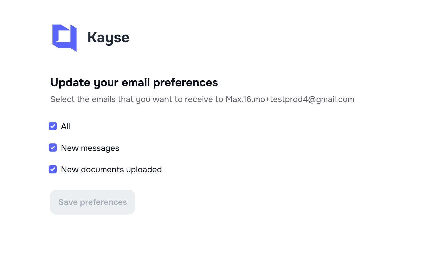Email footer with unsubscribe option